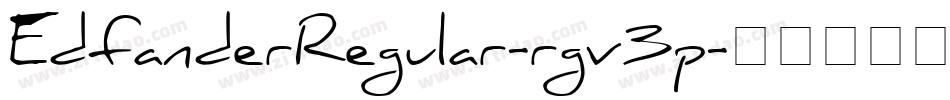 EdfanderRegular-rgv3p字体转换