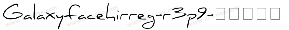 Galaxyfacehirreg-r3p9字体转换