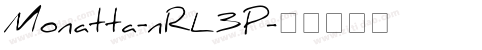 Monatta-nRL3P字体转换 Monatta-nRL3P字体转换