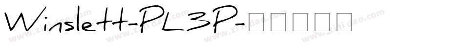 Winslett-PL3P字体转换
