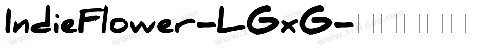 IndieFlower-LGxG字体转换