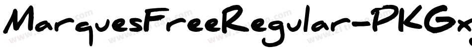 MarquesFreeRegular-PKGxg字体转换