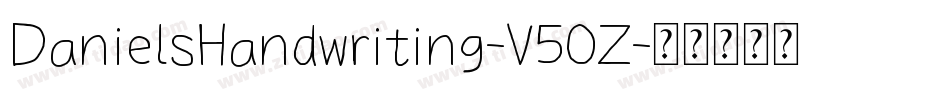 DanielsHandwriting-V50Z字体转换