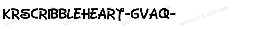 KrScribbleHeart-gvAq字体转换