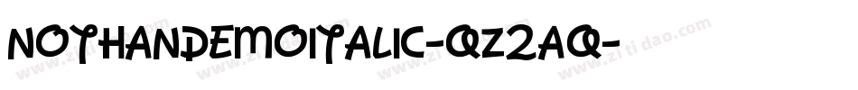 NothanDemoItalic-qZ2Aq字体转换