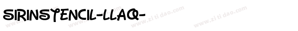 Sirinstencil-llAq字体转换