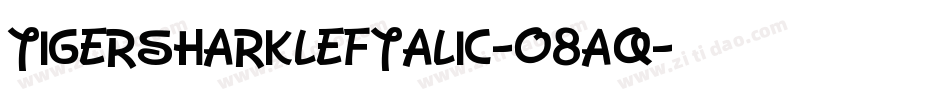 TigersharkLeftalic-o8Aq字体转换