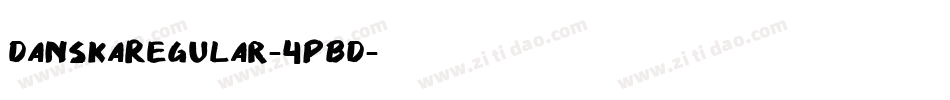 DanskaRegular-4PBD字体转换