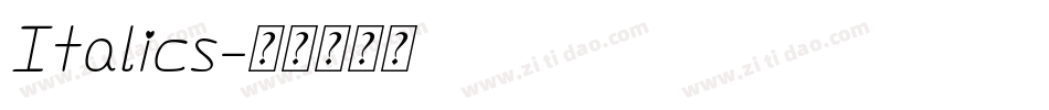 Italics字体转换