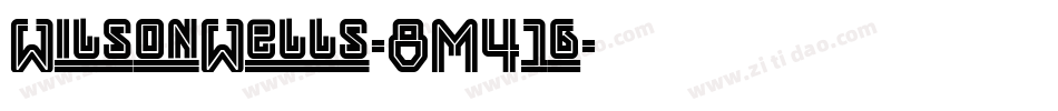 WilsonWells-8M4jg字体转换