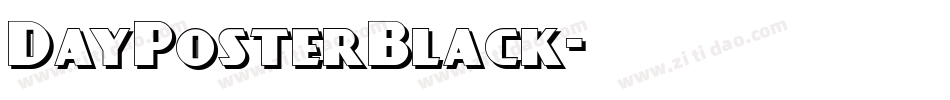 DayPosterBlack字体转换