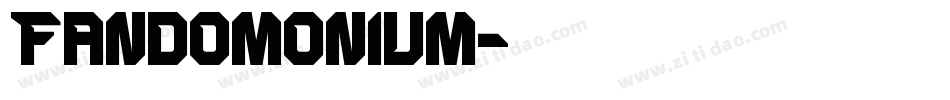 Fandomonium字体转换