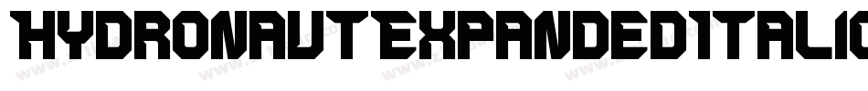 HydronautExpandedItalic-DOOrR字体转换
