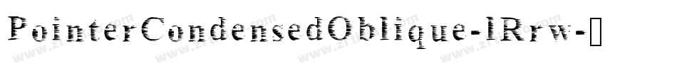 PointerCondensedOblique-lRrw字体转换
