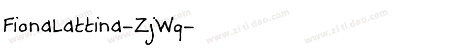 FionaLattina-ZjWq字体转换