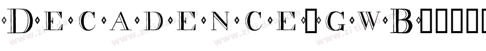 Decadence-gwB1字体转换
