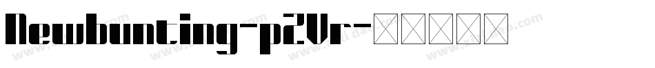 Newbunting-pZVr字体转换