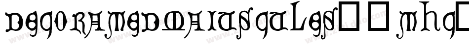 DecoratedMajuscules14ThC-pwzy字体转换