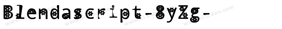 Blendascript-8yZg字体转换