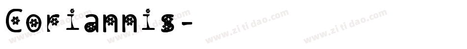 Coriannis字体转换