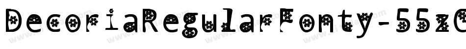 DecoriaRegularFonty-55zG字体转换