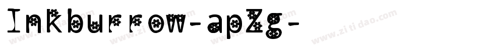 Inkburrow-apZg字体转换 Inkburrow-apZg字体转换