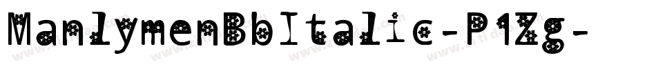 ManlymenBbItalic-P1Zg字体转换