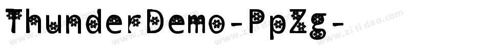 ThunderDemo-PpZg字体转换