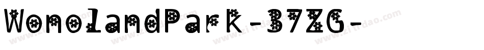 WonolandPark-37ZG字体转换