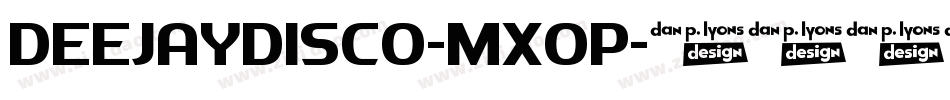 DeejayDisco-MxOP字体转换