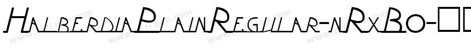 HalberdiaPlainRegular-nRxB0字体转换