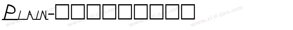 Plain字体转换