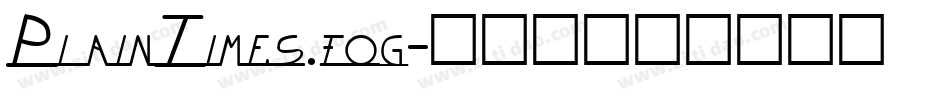 PlainTimes.fog字体转换