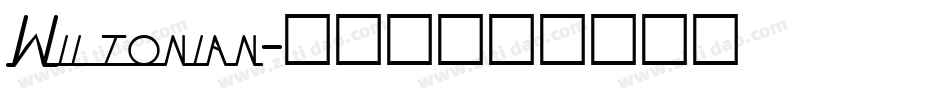 Wiltonian字体转换