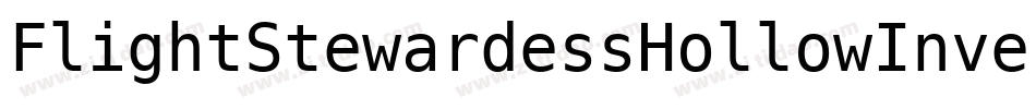 FlightStewardessHollowInvers-vL7L字体转换