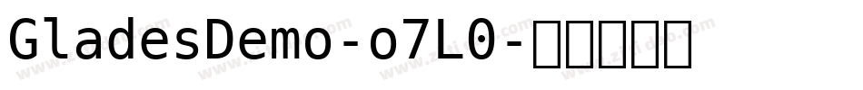 GladesDemo-o7L0字体转换