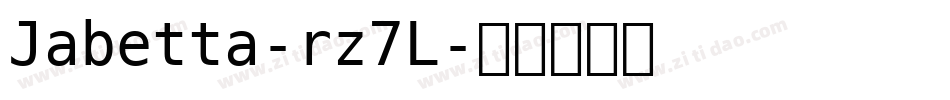 Jabetta-rz7L字体转换