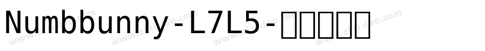 Numbbunny-L7L5字体转换