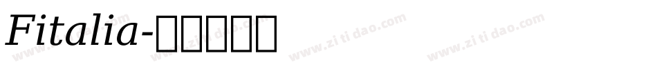 Fitalia字体转换