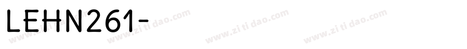 LEHN261字体转换