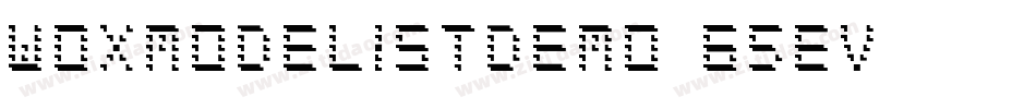 WoxmodelistDemo-65ev字体转换 WoxmodelistDemo-65ev字体转换