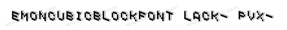 DemoncubicblockfontBlack-Jpvx字体转换