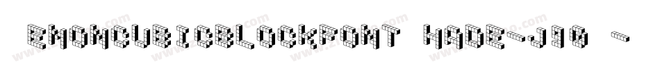 DemoncubicblockfontShade-j9qM字体转换