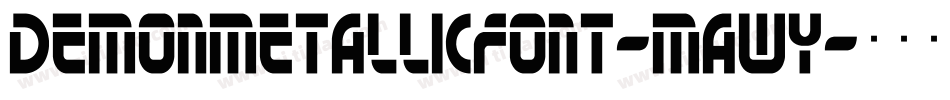 Demonmetallicfont-MAwY字体转换