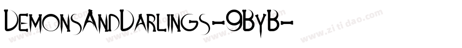 DemonsAndDarlings-9ByB字体转换