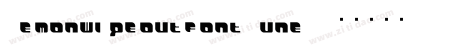 Demonwipeoutfont-vneA字体转换