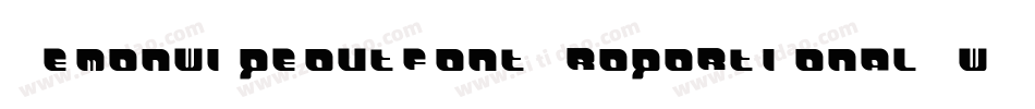 DemonwipeoutfontProportional-woZ3字体转换