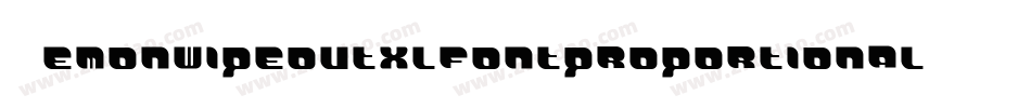 Demonwipeoutxlfontproportional-7OqP字体转换