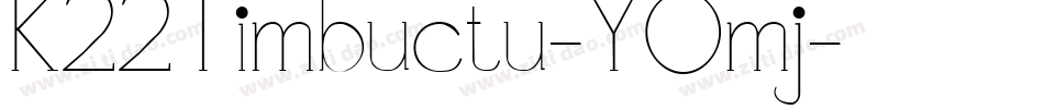 K22Timbuctu-YOmj字体转换