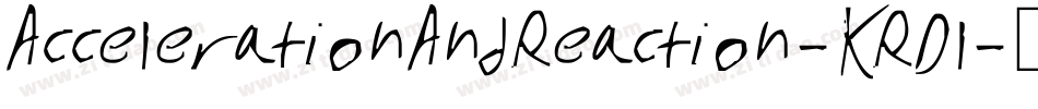 AccelerationAndReaction-KRDl字体转换